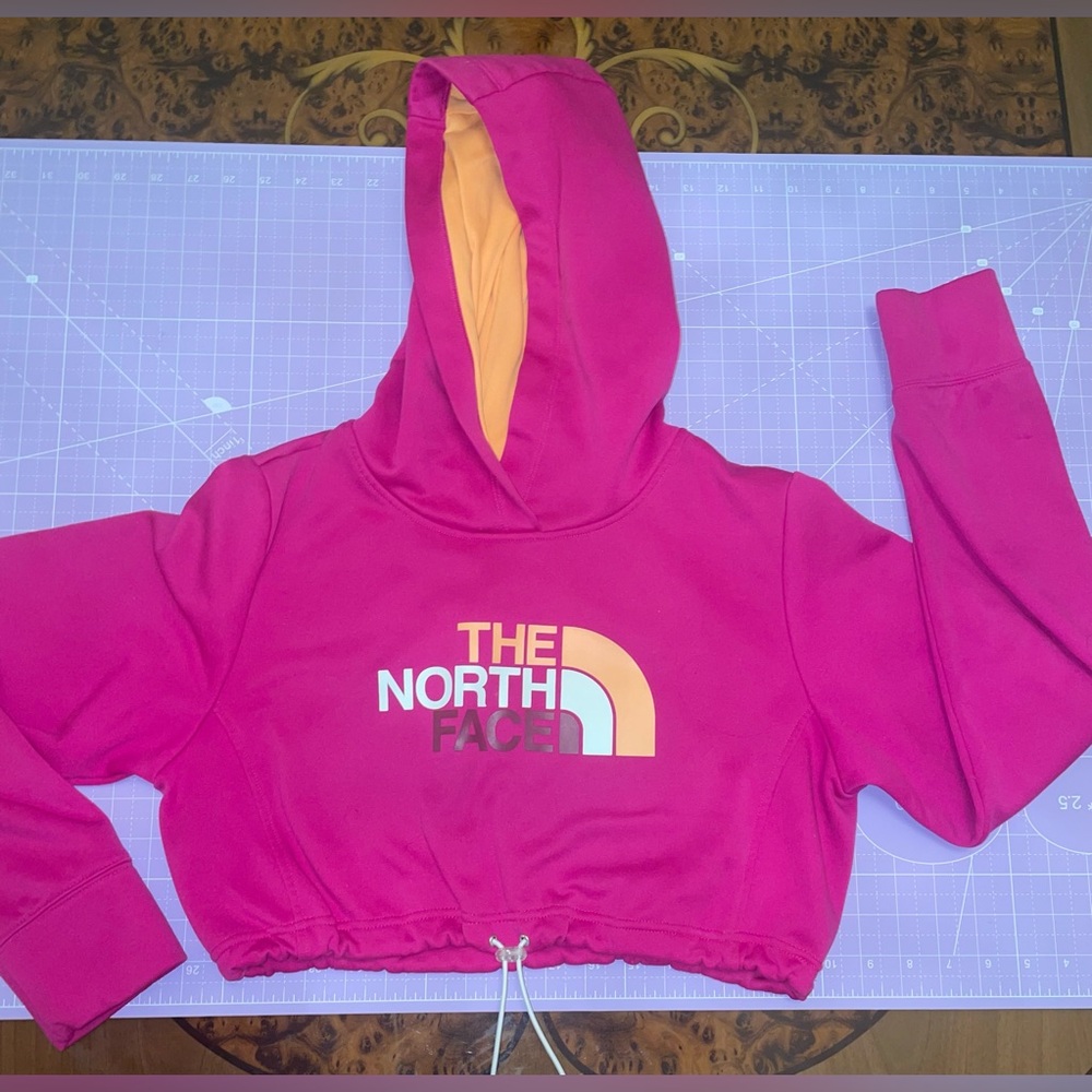 The North Face cropper cinched hoodie size medium